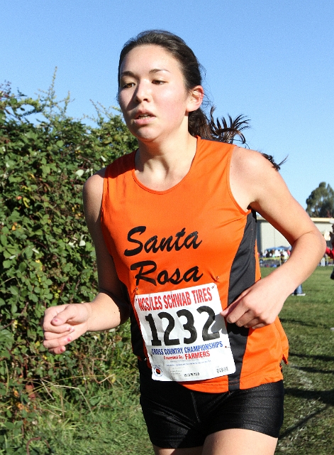 NCS XC D2 Girls-060.JPG - 2009 North Coast Section Cross Country Championships, Hayward High School, Hayward, California